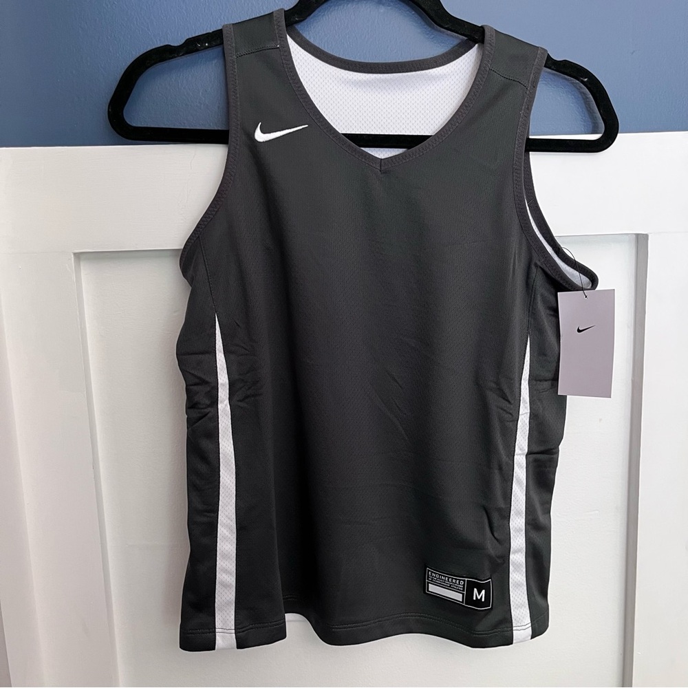 Nike Black & White Kids Basketball Jersey Tank Reversible